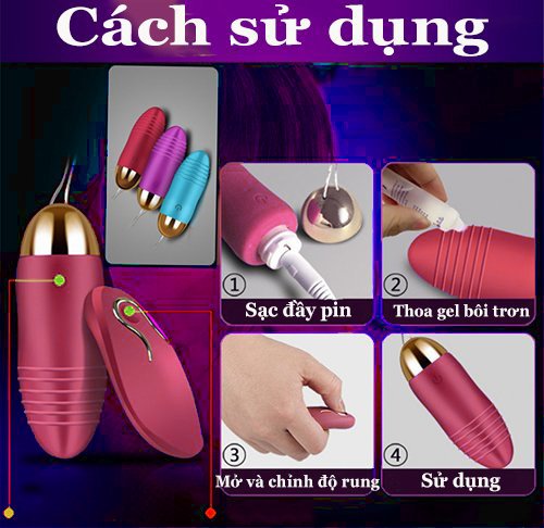 Cách sử dụng trứng rung tình yêu không dây như thế nào?